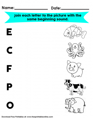 Beginning of the Sound Worksheet