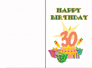 30 Birthday Cards