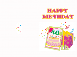 40th Birthday Cards