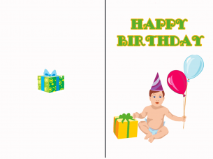 Baby Birthday Cards