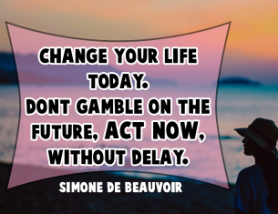 Life Quote by Simone De Beauvoir: 