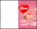 Love Is In The Air Valentines Day Card