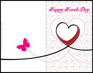 Happy Hearts Day - Valentine Card