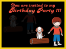 Birthday Boy with Dog Invitation