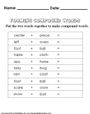 Forming a Compound Word by adding Two Words Together with this Fun Kids Activity Worksheet 