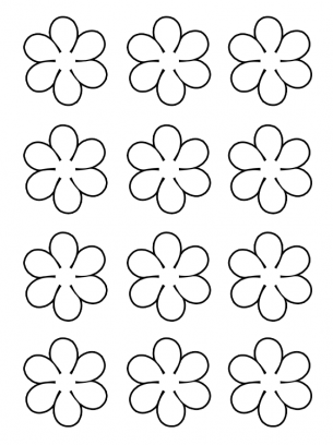 printable flower template cut out