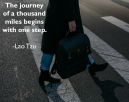 Journey Life Quotes - The jouney of a thousand miles begins with the first step - Lao Tzu