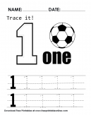Trace it One! Practice Tracing The Number One - Free Worksheets