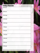 Flower Daily Planner