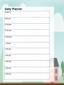 Simple Clouds Daily Planner