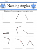 Angles Worksheet 