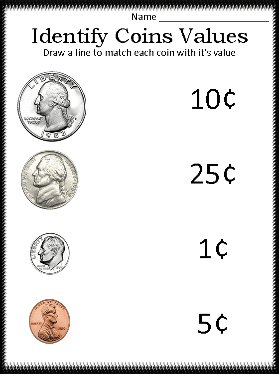 Counting Change Worksheets