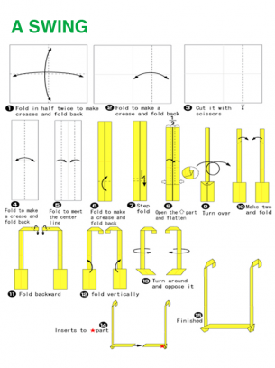 Origami Swing Set Craft