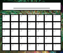 Fireworks Blank Calendar with a fireworks scene in the background, good for any month and year