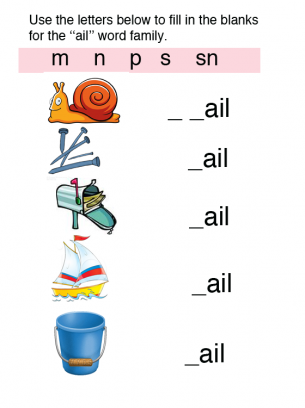 Complete the Word Worksheet 1