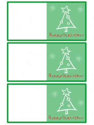 Tree Design Christmas Card  
