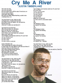 Justin Timberlake Cry Me A River Sheet