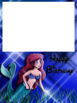 Little Mermaid Birthday Cards
