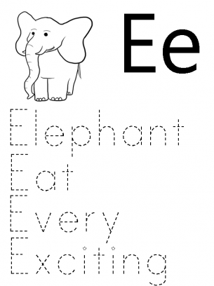 medium - E Words For Kindergarten