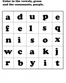 Consonants and Verbs Worksheet