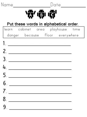 Vocabulary Quiz Worksheet