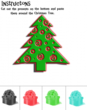 Christmas Tree Scrap Worksheet