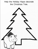 Decorate Christmas Tree Worksheet