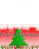 Red Christmas Tree Card 