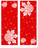 Red Christmas Craft Bookmark