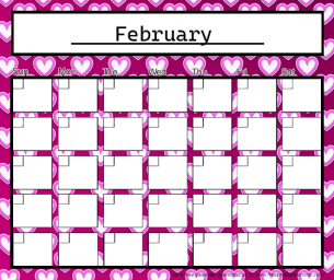 Heart Monthly Calendars February 2013