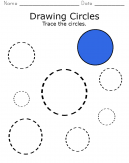 Learn to Draw Circles by Tracing Circles - Drawing Circles Worksheet
