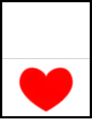 Valentine's Day Plain Heart Card