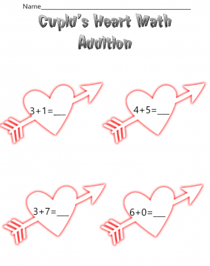 Math Addition Worksheets Cupid