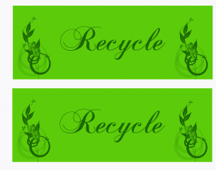 Green Recycle Crafts Bookmarker