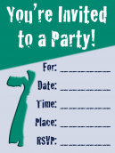 Birthday Party Cards Invite