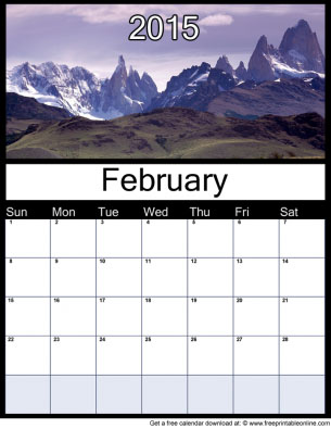Download febuary 2015 calendar