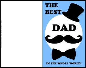 Fathers day card for dad