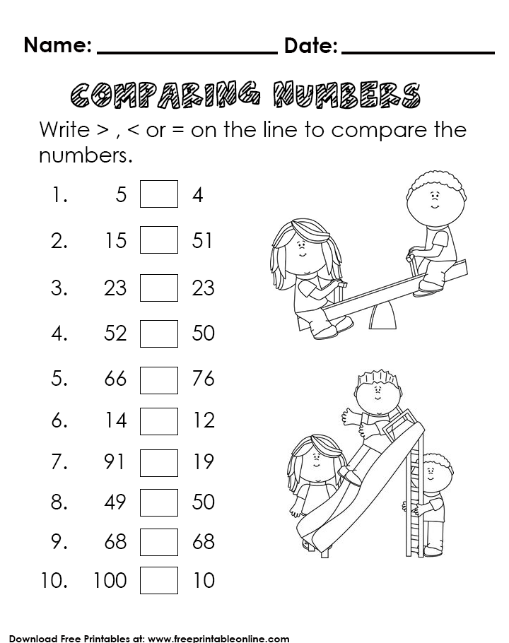 comparing numbers